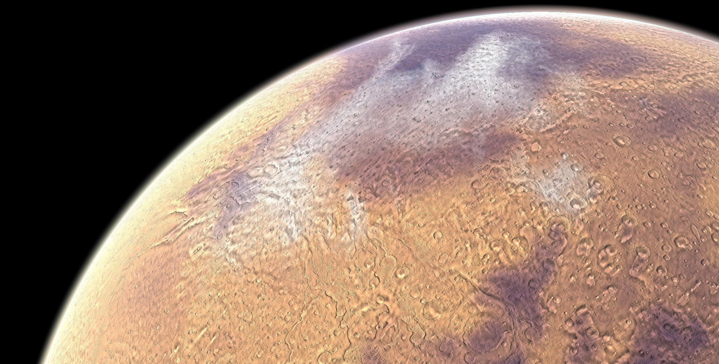 Rendering of Mars